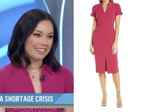 jo ling kent, the today show, pink puff sleeve dress