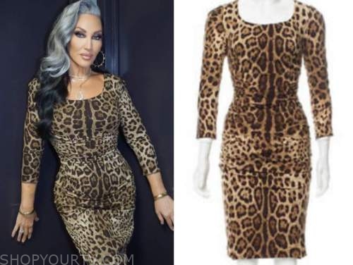 michelle visage, leopard dress, the wendy williams show