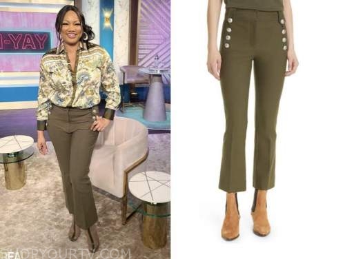 garcelle beauvais, the real, green pants