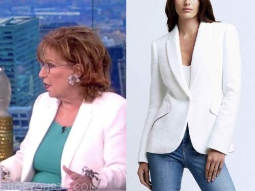 The View: May 2022 Joy Behar's White Tweed Blazer | Shop Your TV