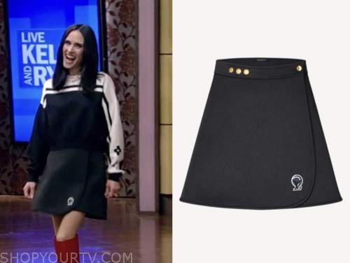 WornOnTV: Jennifer Connelly's black sweater and mini skirt on Live