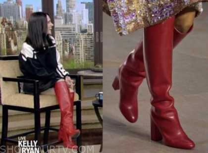 Live with Kelly and Ryan: May 2022 Jennifer Connelly's Red Knee High Boots