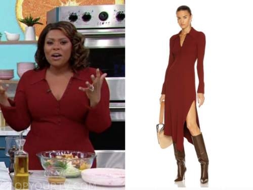 the good dish, jamika pessoa, red knit polo dress