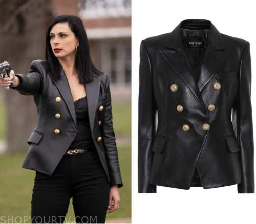 The Endgame 2022 Morena Baccarin White And Black Coat - Films Jackets