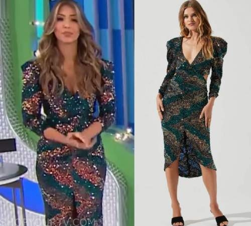 The Price is Right: May 2022 Manuela's Green Sequin Zig Sag Dress ...