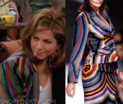 Friends: Season 2 Episode 18 Rachel's Rainbow Striped Jacket