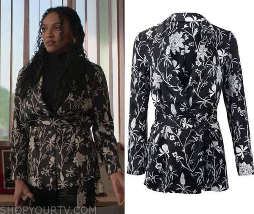 First Kill: Season 1 Episode 2 Talia's Floral Wrap Jacket | Fashion ...