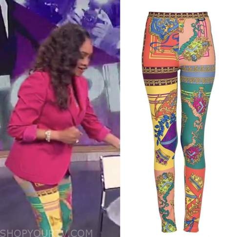 the wendy williams show, vivica a. fox, printed leggings