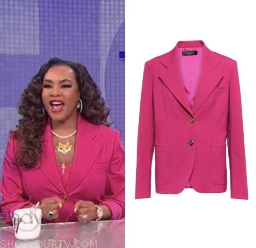 the wendy williams show, vivica a. fox, hot pink blazer
