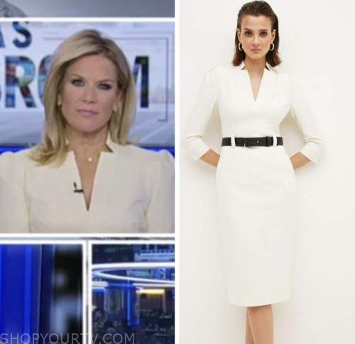 martha maccallum, fox news, ivory pencil dress
