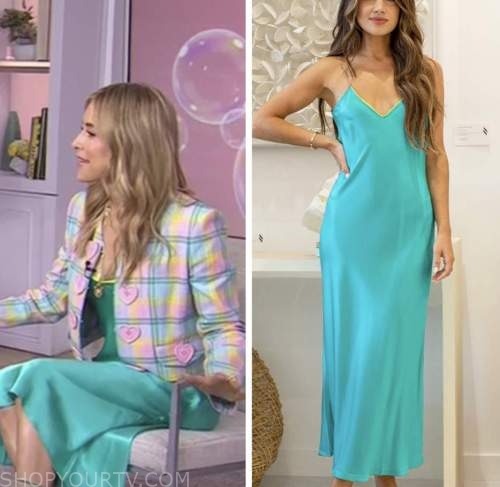 the today show, jenny mollen, teal blue slip silk dress, hoda and jenna