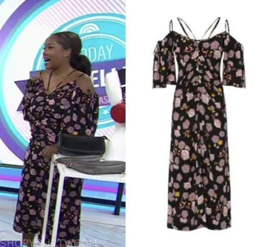 makho ndlovu, the today show, black floral dress