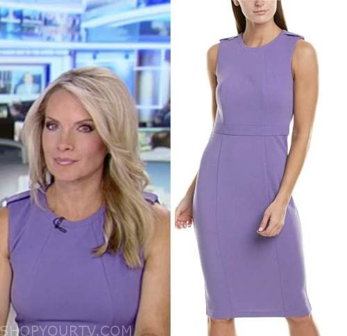 dana perino, purple sheath dress, america's newsroom, fox news fashion