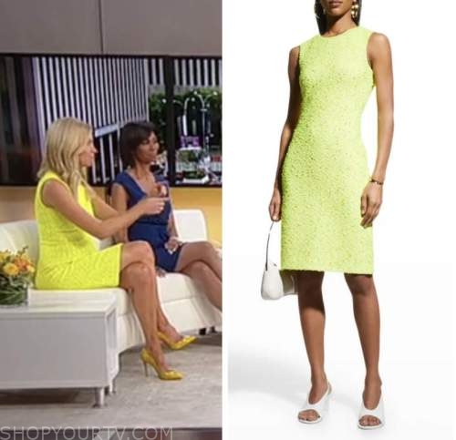 kayleigh mcenany, outnumbered, yellow tweed sheath dress