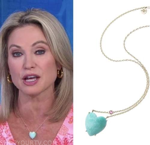 good morning america, gma3, heart necklace, amy robach