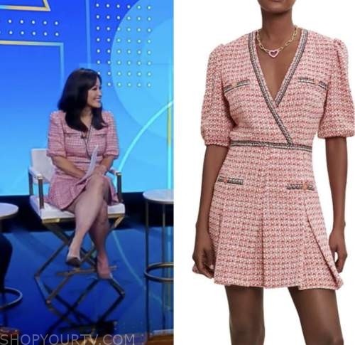 eva pilgrim, tweed dress, good morning america