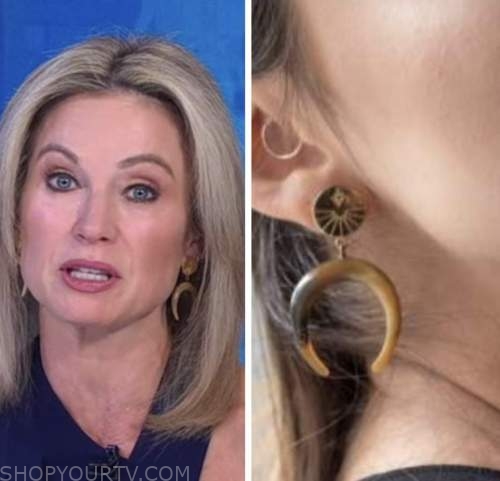amy robach, good morning america, gma3, horn earrings