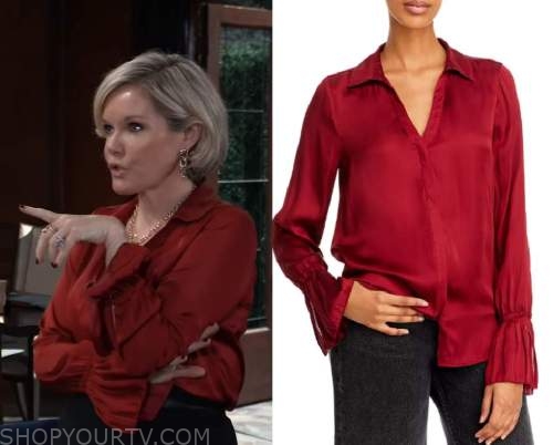 General Hospital: June 2022 Ava's Red Blouse | Shop Your TV