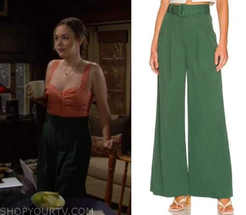 Bold and the Beautiful: June 2022 Hope's Green Belted Trousers | Shop ...