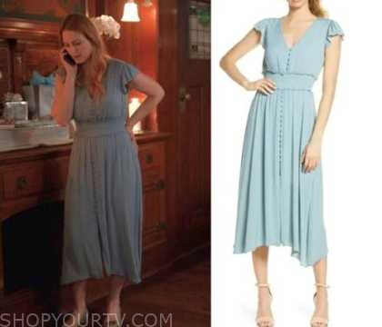 Virgin River: Season 4 Episode 8/9 Mel's Button Down Dress | Shop Your TV