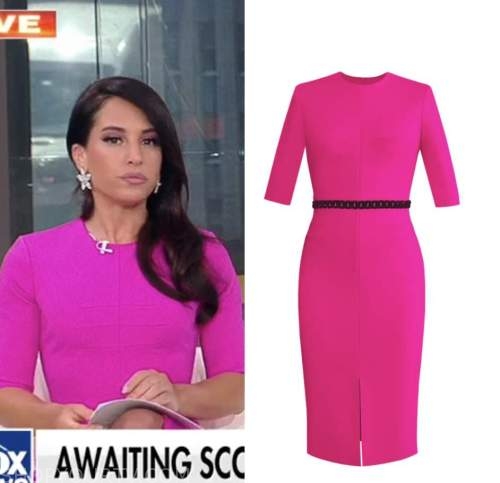 emily compagno, pink pencil dress, outnumbered