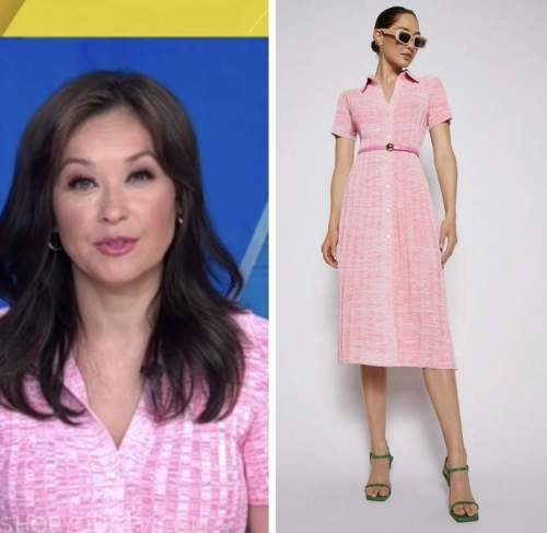 eva pilgrim, pink polo dress, good morning america