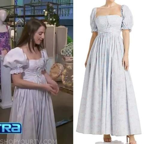 marissa galante frank, extra, floral gown dress