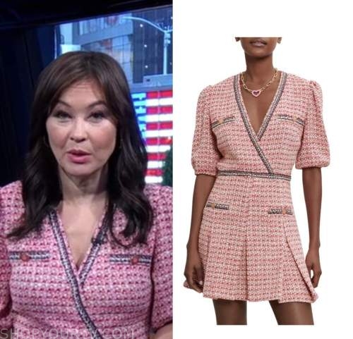 eva pilgrim, good morning america, tweed dress