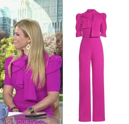 The Today Show: July 2022 Jill Martin's Pink Bow Jumpsuit | Shop Your TV