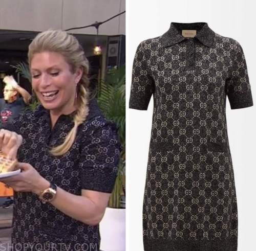 The Today Show: July 2022 Jill Martin's Black Monogram Metallic Polo ...