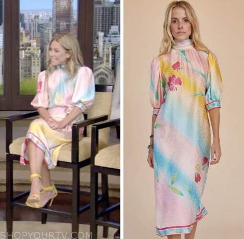 Live with Kelly and Ryan: July 2022 Kelly Ripa's Multicolor Pastel ...