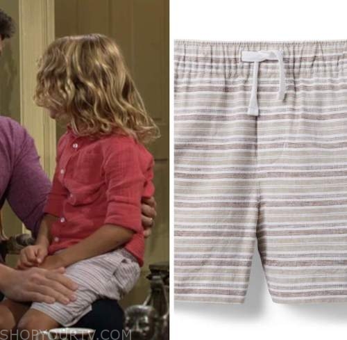 harrison locke, striped shorts, the young and the restless, kellen enriquez