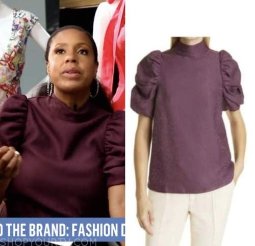 the today show, sheinelle jones, purple puff sleeve top