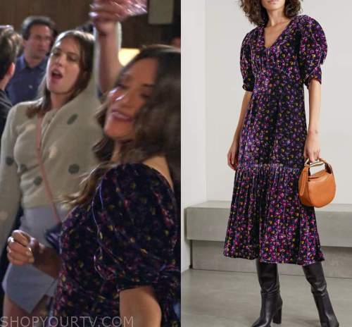 Maggie: Season 1 Episode 11 Amy's Velvet Floral Dress | Shop Your TV