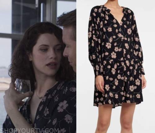 The Secrets She Keeps: Season 2 Episode 2 Meghan's Black & Pink Floral ...