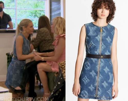 Real Housewives of Beverly Hills: Season 12 Episode 9 Dorit's Denim  Monogrammed Sleeveless Dress