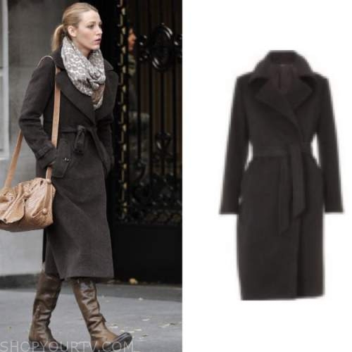 Gossip Girl: Season 4 Episode 14 Serena's Black wool coat | Shop Your TV