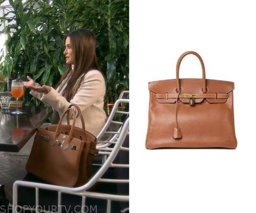 Real Housewives of Beverly Hills: Season 12 Episode 14 Dorit's Brown  Monogrammed Bag