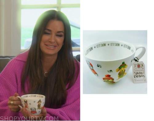 Kyle Richards' Chanel Dog Bowl & Coffee Mug