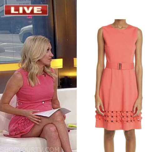 kayleigh mcenany, outniumbered, coral pink dress