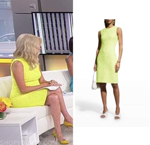 kayleigh mcenany, yellow tweed sheath dress, fox news, yellow tweed sheath dress