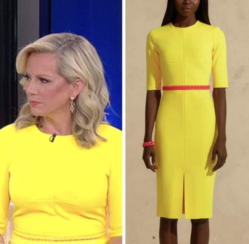 shannon bream, outnumbered, yellow dress, fox and friends