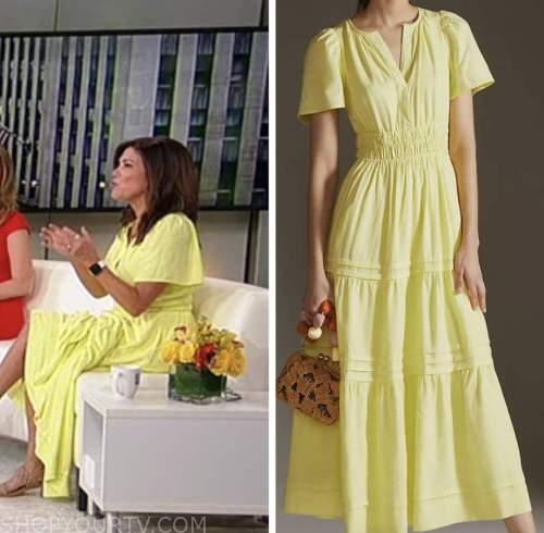 michele tafoya, yellow linen dress, outnumbered