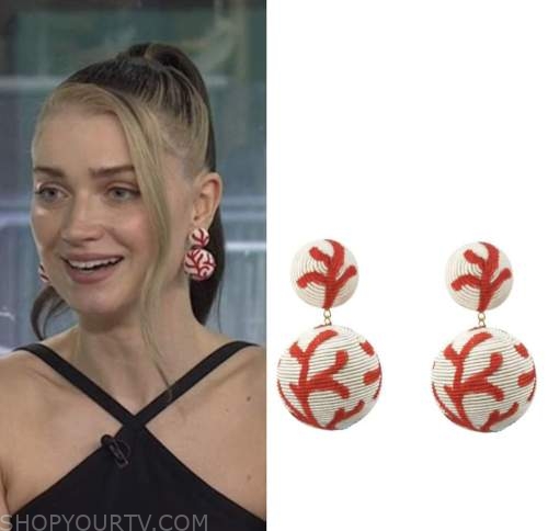 eve hewson, the today show, coral ball earrings