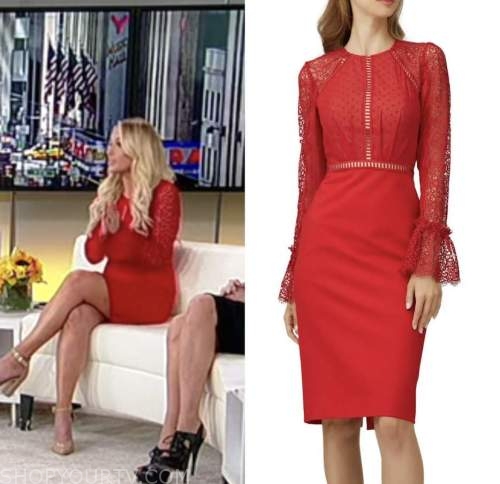 tomi lahren, outnumbered, red lace dress, fox news