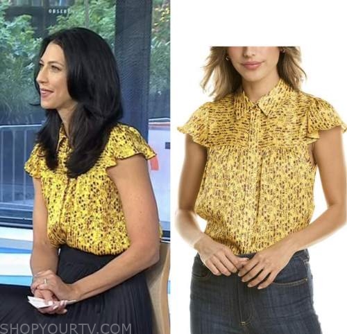 the today show, yellow printed top, dr. natalie azar