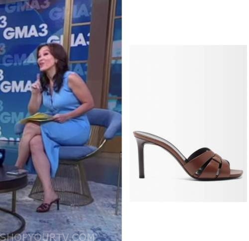 gma3, good morning america, brown sandals heels, eva pilgrim