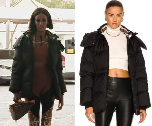 Chanel Ayan Real Housewives of Dubai Puffer Black Jacket