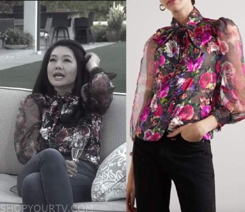 WornOnTV: Crystal's navy embroidered mesh top on The Real Housewives of  Beverly Hills, Crystal Kung Minkoff