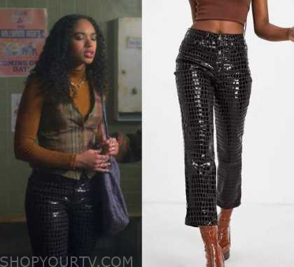 Pretty Little Liars Original Sin: Season 1 Episode 9 Tabby's Croc Jeans ...